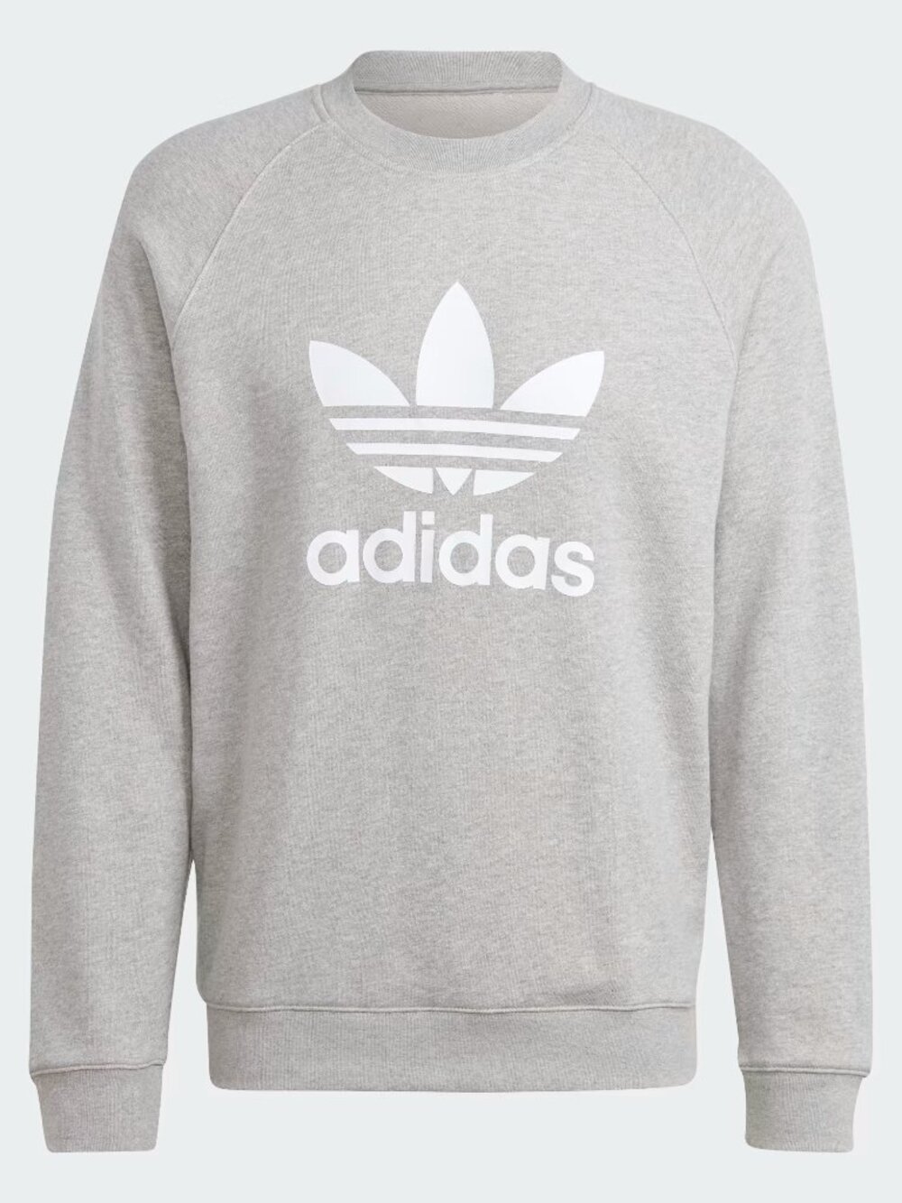 adidas Adicolor Classics Trefoil Crewneck Sweatshirt Gray Size Small IM4501